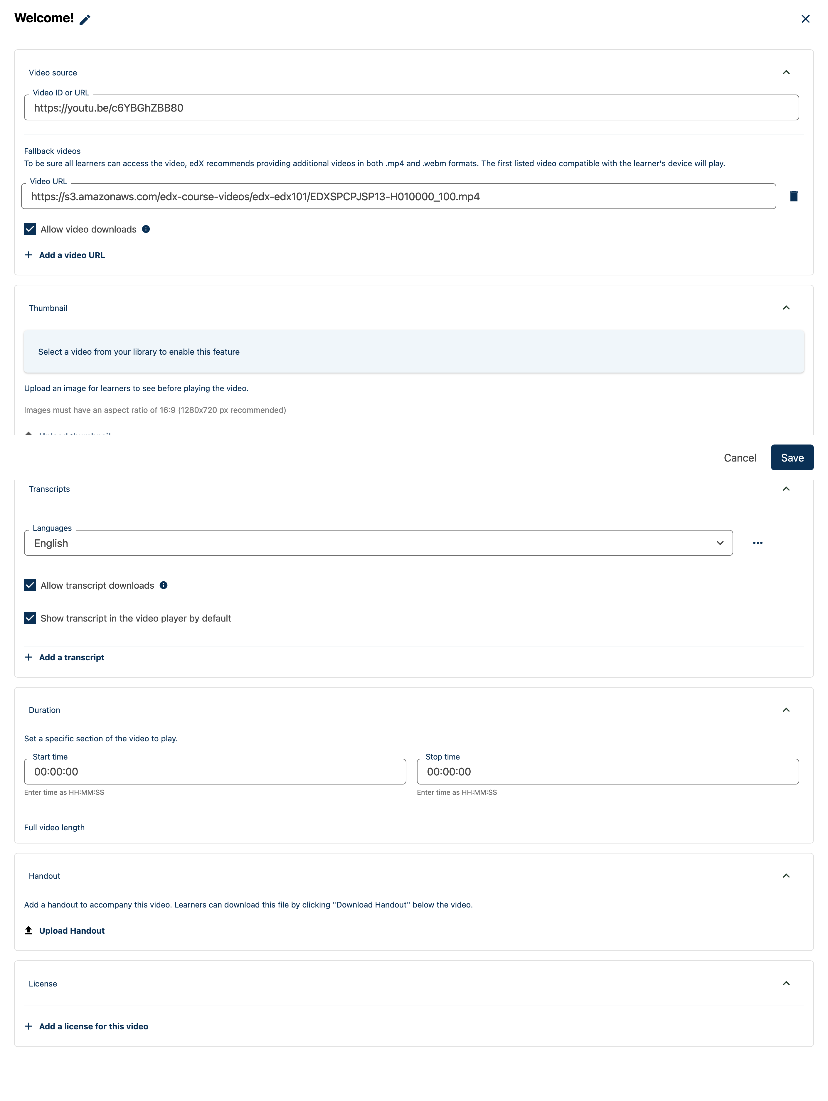 new Video Editor in Studio